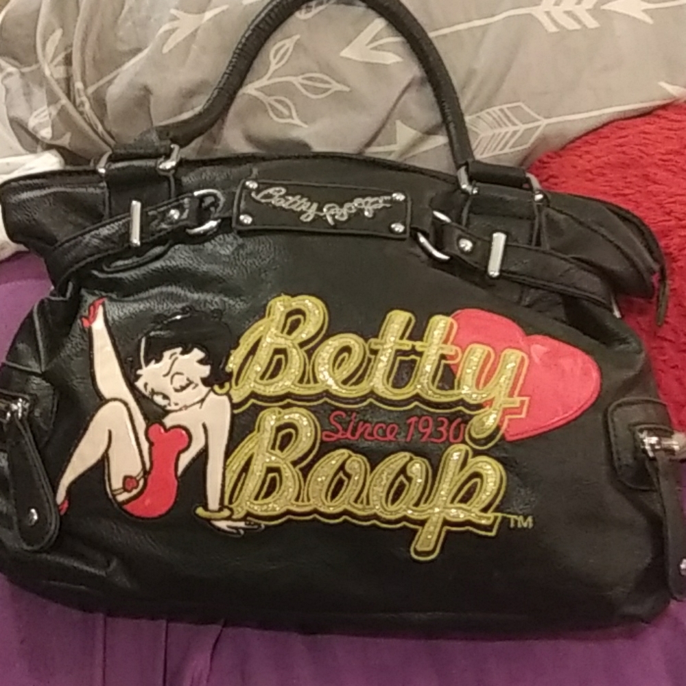 Vintage Betty Boop large Leather Hobo purse